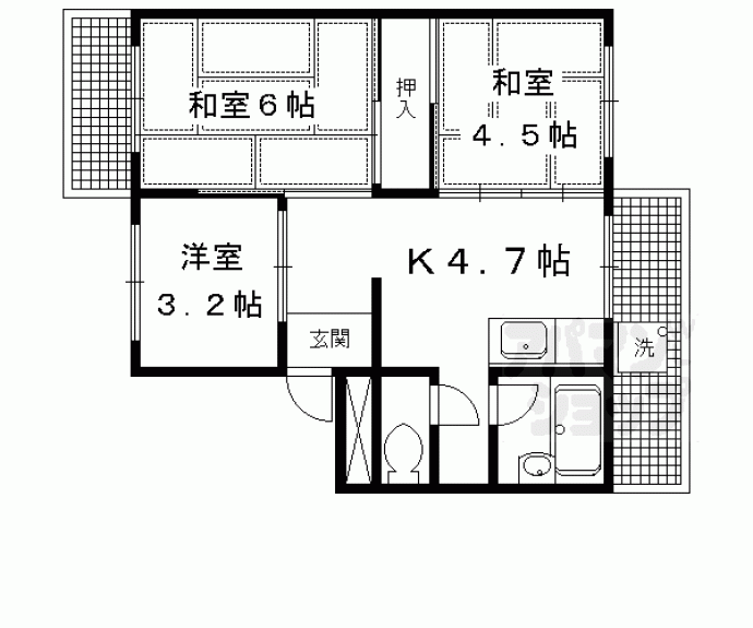 【日農ハイツ】間取