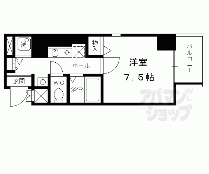 【ベラジオ烏丸御池】間取