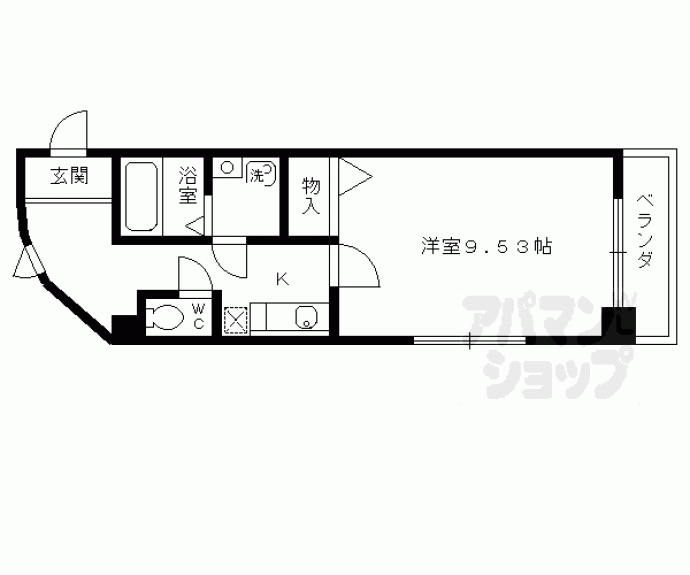 【エリーフラッツ上桂】間取