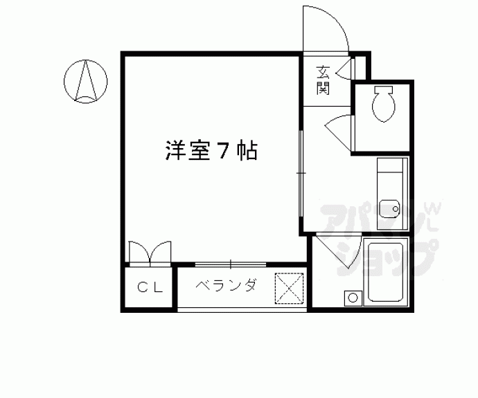 【桂ハイツ京都】間取