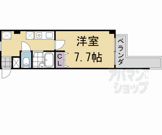 【カーサ椥辻】間取