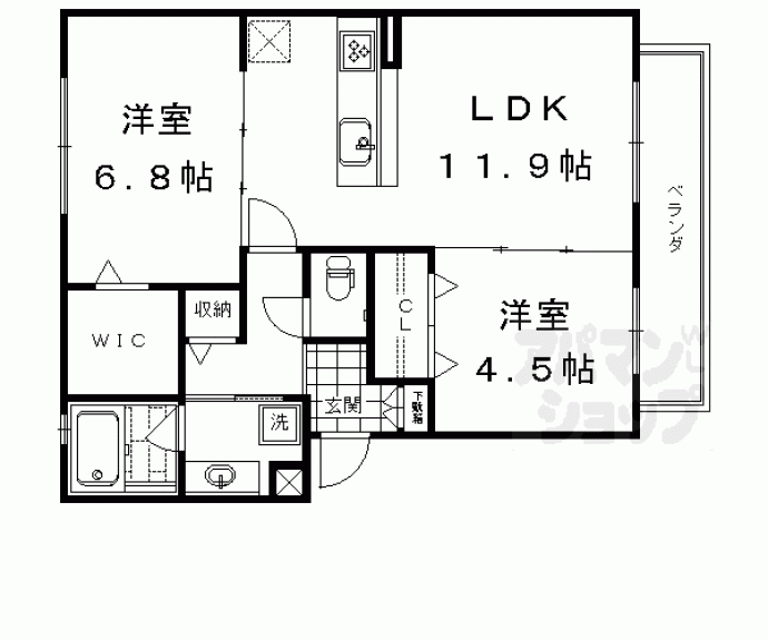 【大喜清明館一号館　二号館】間取