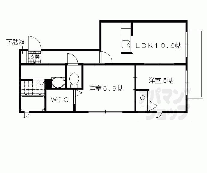 【シャーメゾン神川】間取