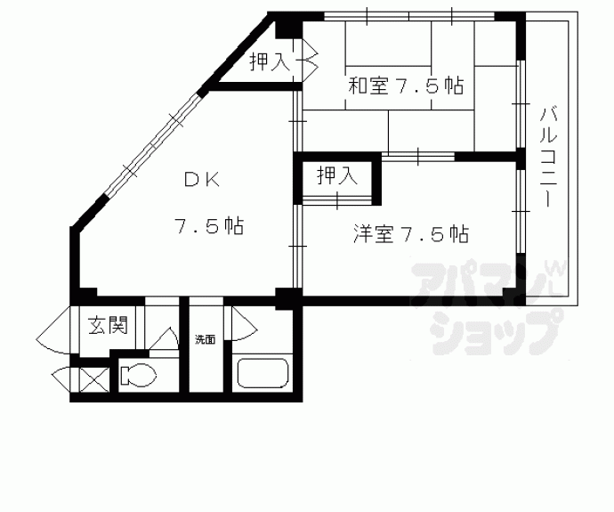 【醍醐アーバン】間取