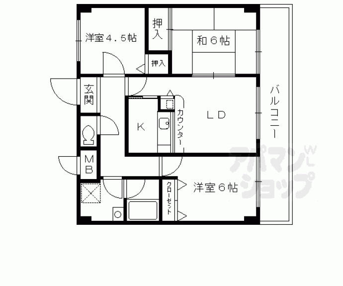 【ルミエール森東】間取