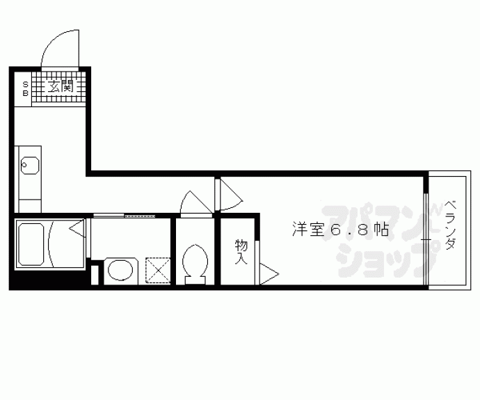 【ＢａａｎＤｉｉ五條】間取