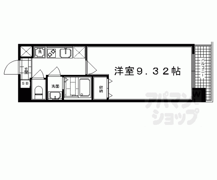 【パルティール西院】間取