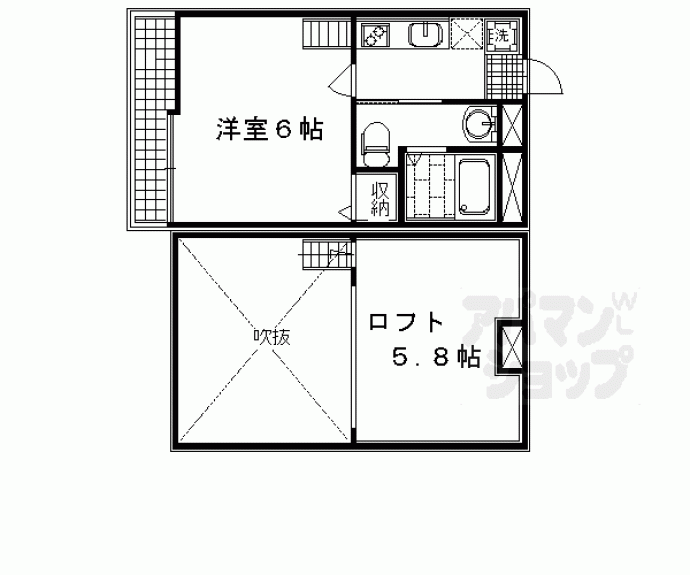 【ロフティ京都西陣】間取