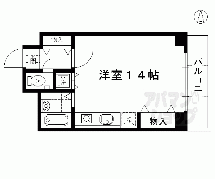 【イルソーレ京都西大路】間取