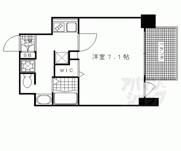 【アクロス京都七条鴨川御苑】間取