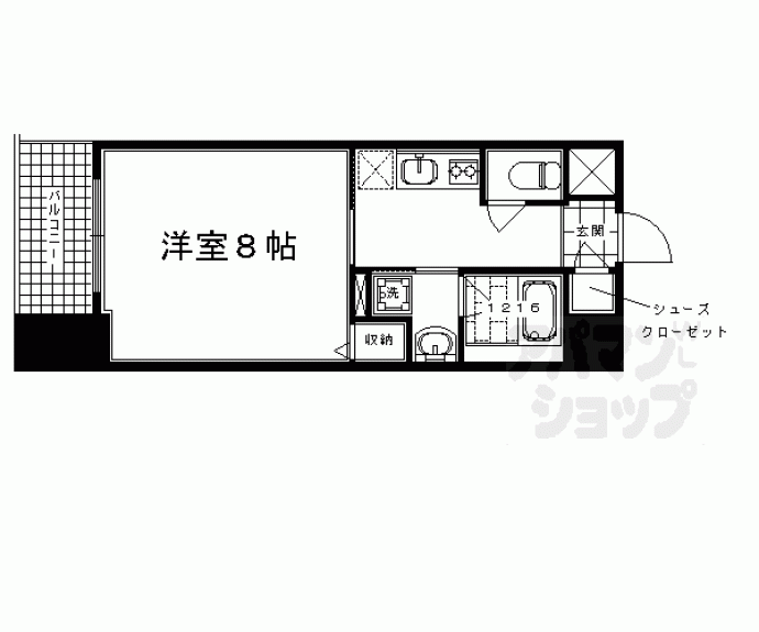 【ジョイシティ二条城前】間取