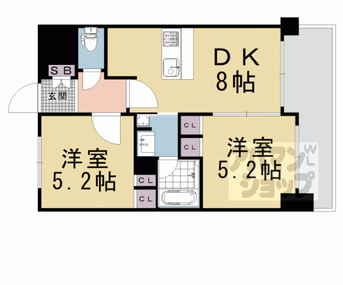 【エステムプラザ京都御所ノ内ＲＥＧＩＡ】間取