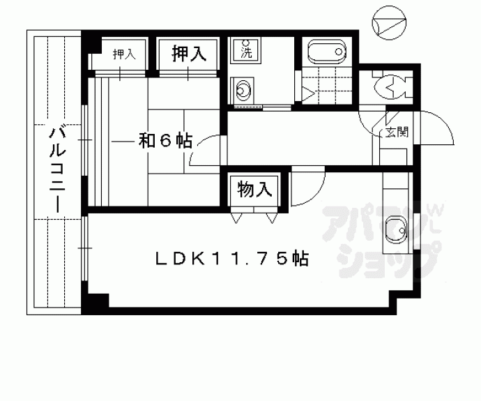 【パルシティ久我】間取