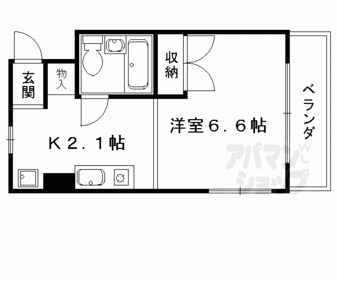 【プルーリオン竹鼻】間取