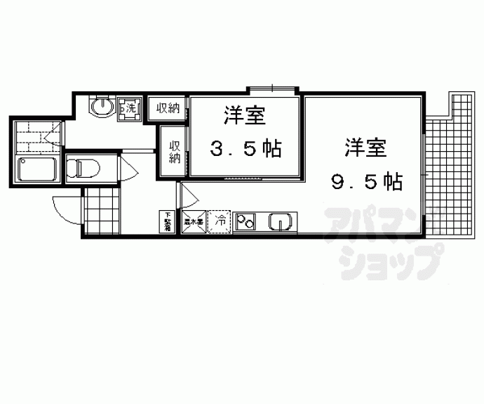 【アクアレリスト今出川】間取