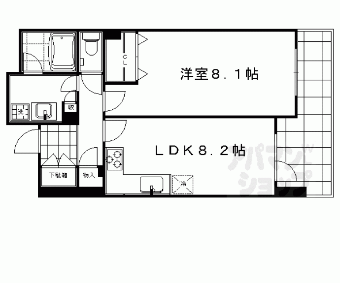 【カノン室町四条】間取