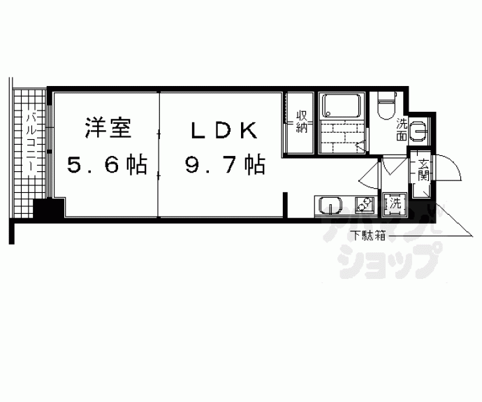 【プラネシア烏丸御池】間取