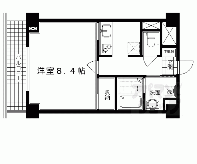 【京都アパートメント６】間取