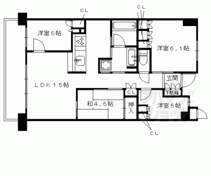 【マークスゲート京都サウス】間取