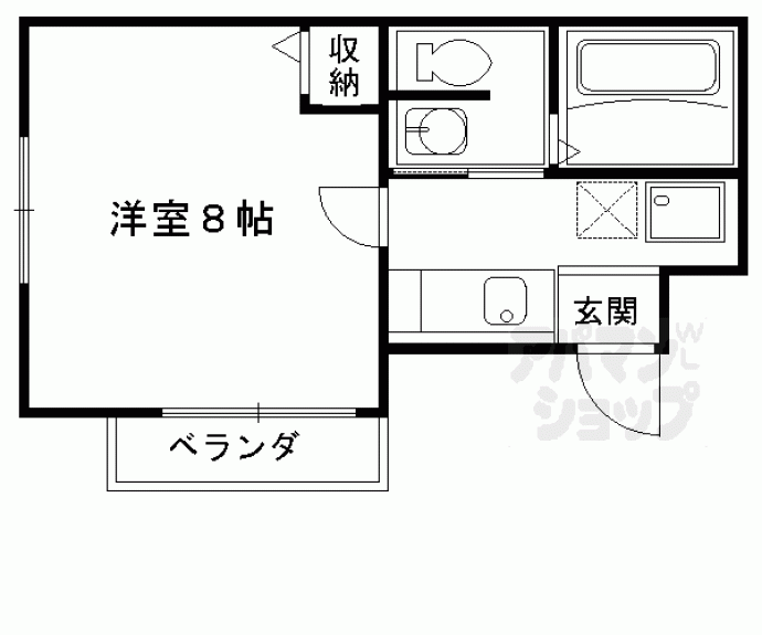 【フラッティ七条大橋】間取