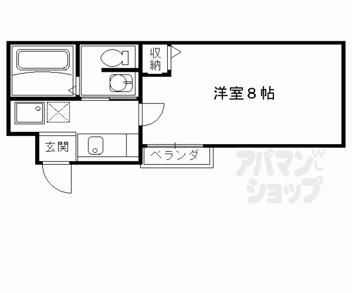 【フラッティ七条大橋】間取