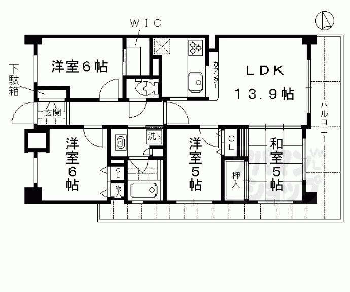 【エスリード醍醐】間取