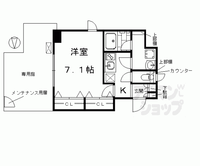 【アスヴェル京都東寺前Ⅱ】間取