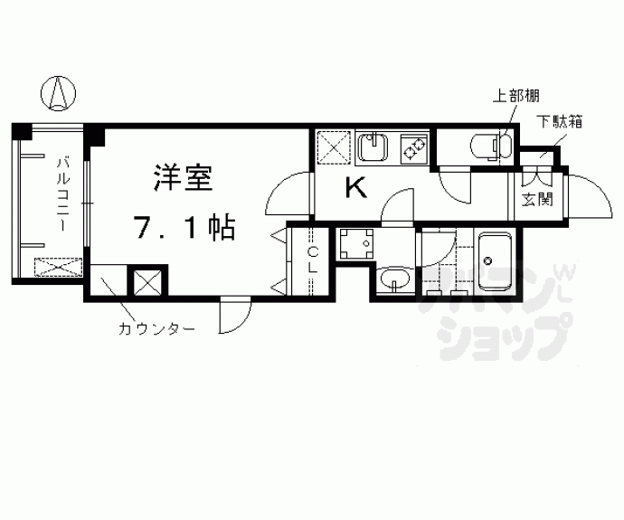 【アスヴェル京都東寺前Ⅱ】間取