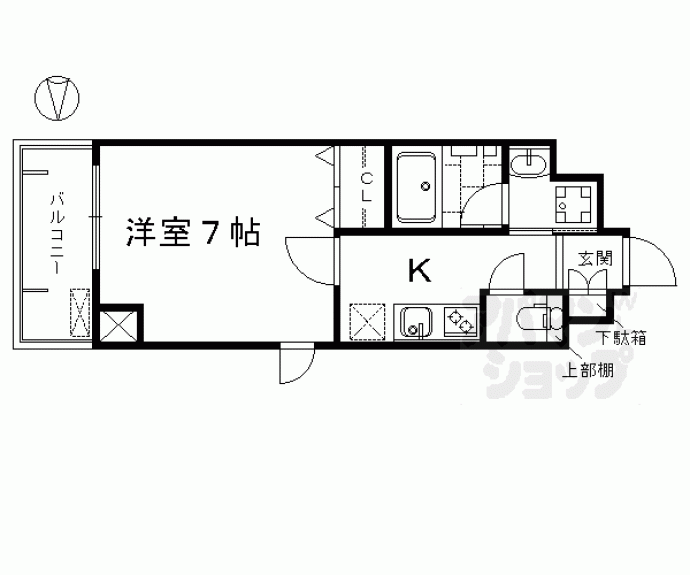 【アスヴェル京都東寺前Ⅱ】間取