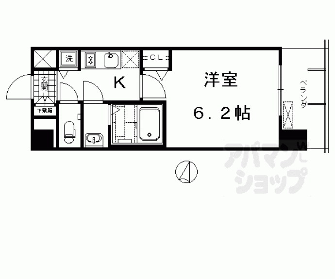 【プレサンス京都鴨川】間取