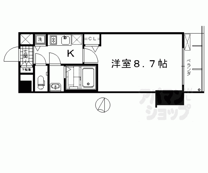 【プレサンス京都鴨川】間取