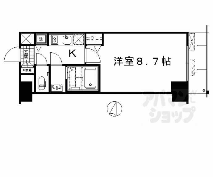 【プレサンス京都鴨川】間取