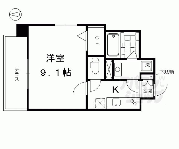 【アルモニー花屋町】間取