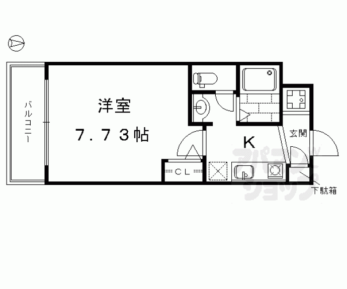 【シボラ西大路】間取