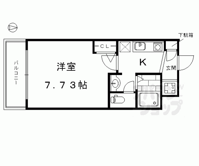 【シボラ西大路】間取