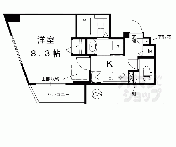 【ベラジオ京都烏丸十条】間取