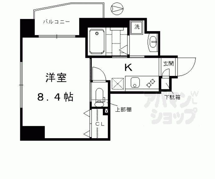 【ベラジオ京都烏丸十条】間取