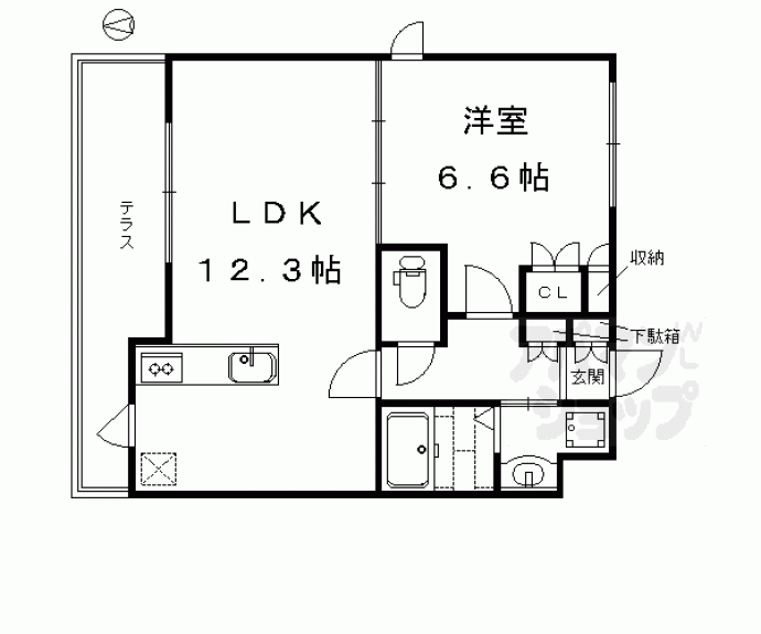 【ａｐｐａｒｔｍｅｎｔ　ＰＡＲＣ　Ⅱ】間取