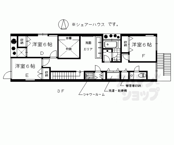 【ｂｉｂｌｉｏｎ高瀬川】間取