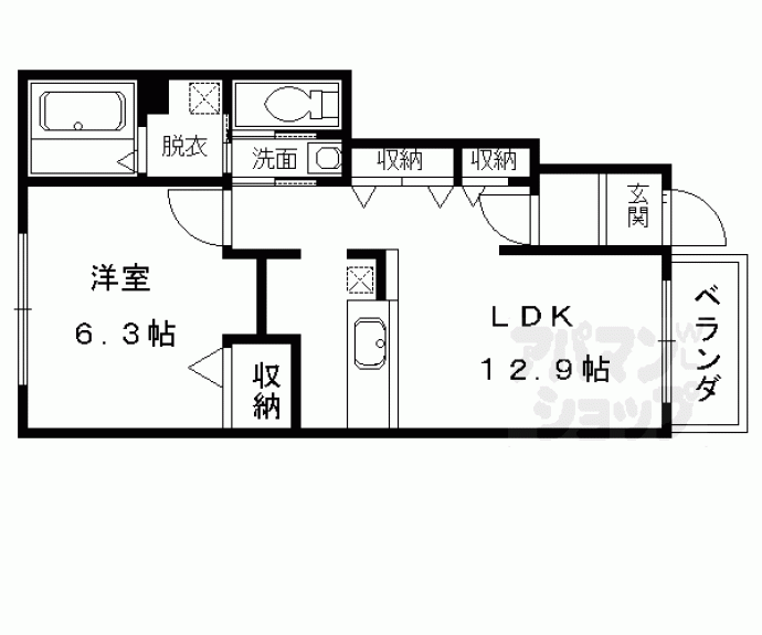 【レジデンス　カレント　Ｂ】間取