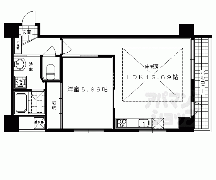 【ブローディア仏光寺】間取