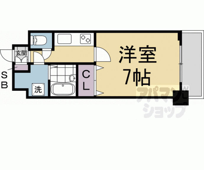 【ライオンズマンション京都河原町第３】間取