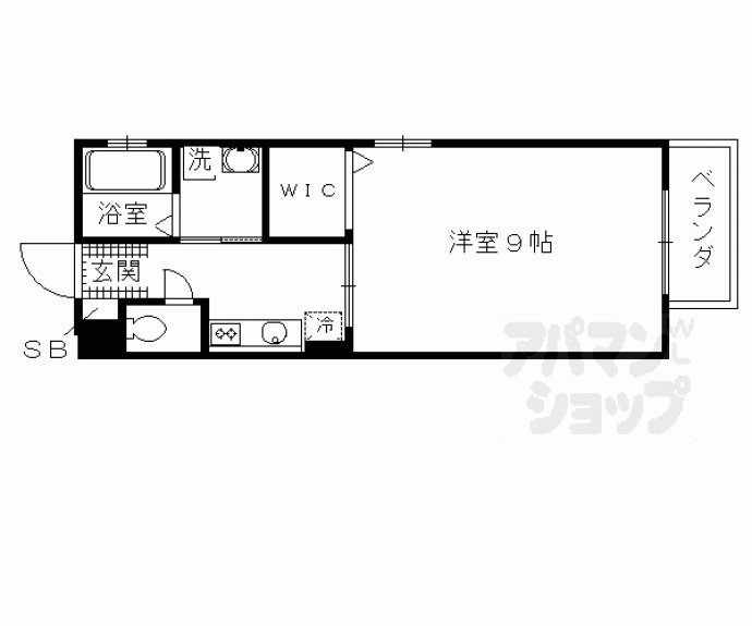 【ベルシオン新川端】間取