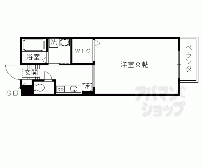 【ベルシオン新川端】間取