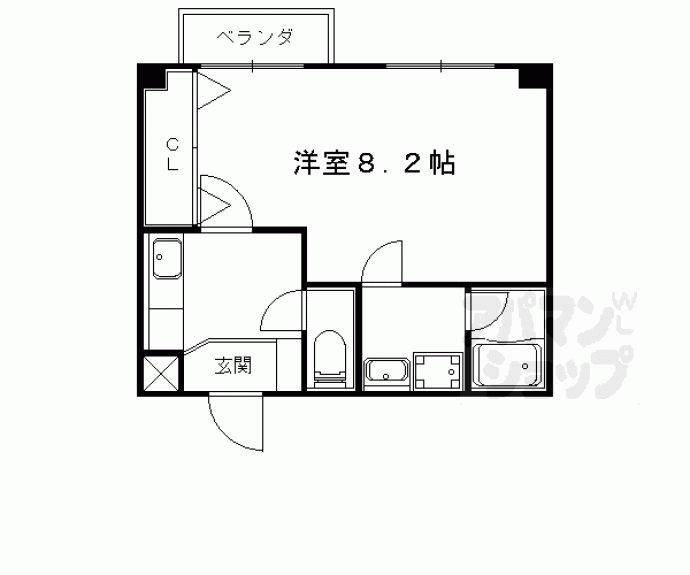 【プラネシア星の子山科駅前】間取