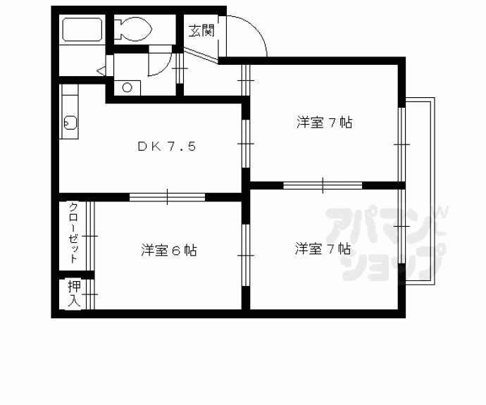 【アトランティス醍醐】間取