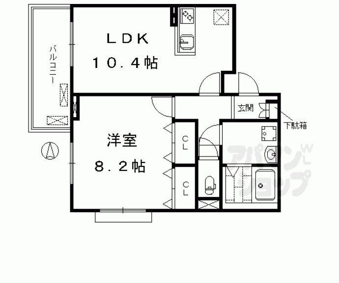 【メゾン川勝Ⅲ】間取