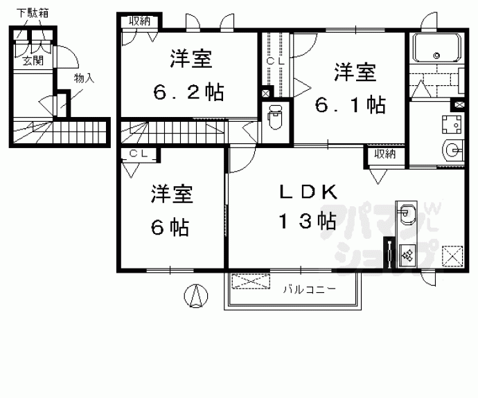 【シャーメゾン和音】間取