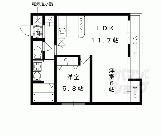 【ロイヤルコート院町】間取