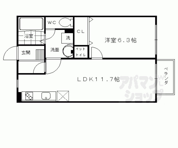 【ヴェネシェモワⅡ】間取